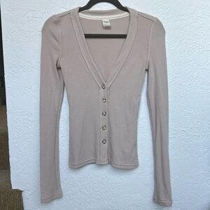 Free People stretchy knit cardigan